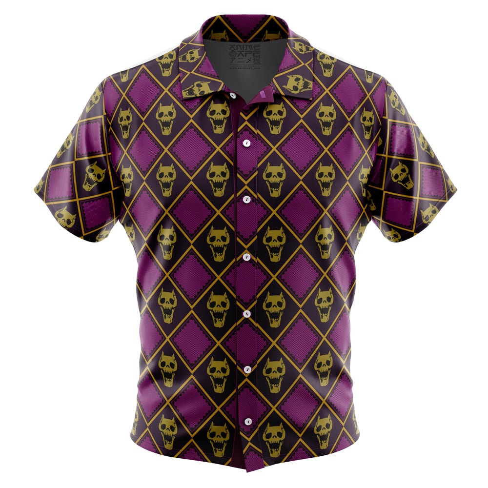 Yoshikage Kira Killer Queen Jojos Bizarre Adventure Button Up Hawaiian Shirt W7gzw.jpg